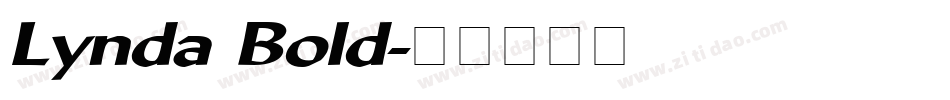 Lynda Bold字体转换